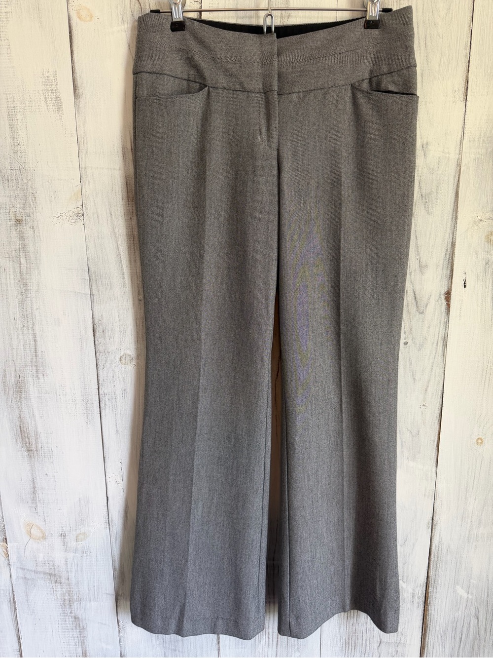 Express Gray Wide-Leg Dress Pants
